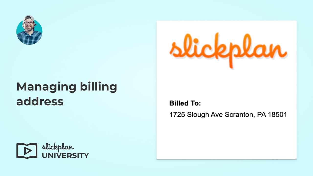 Managing billing address