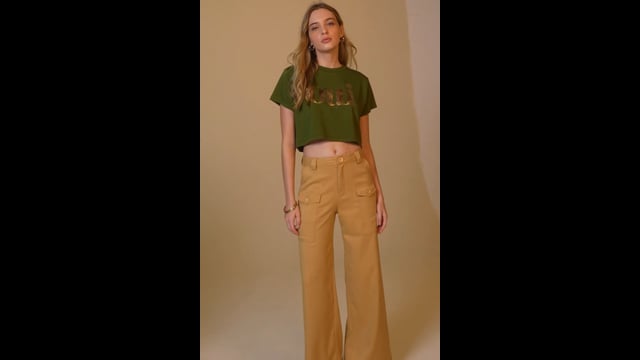 CALÇA VICKY PANTALONA                                                                                CAMELO