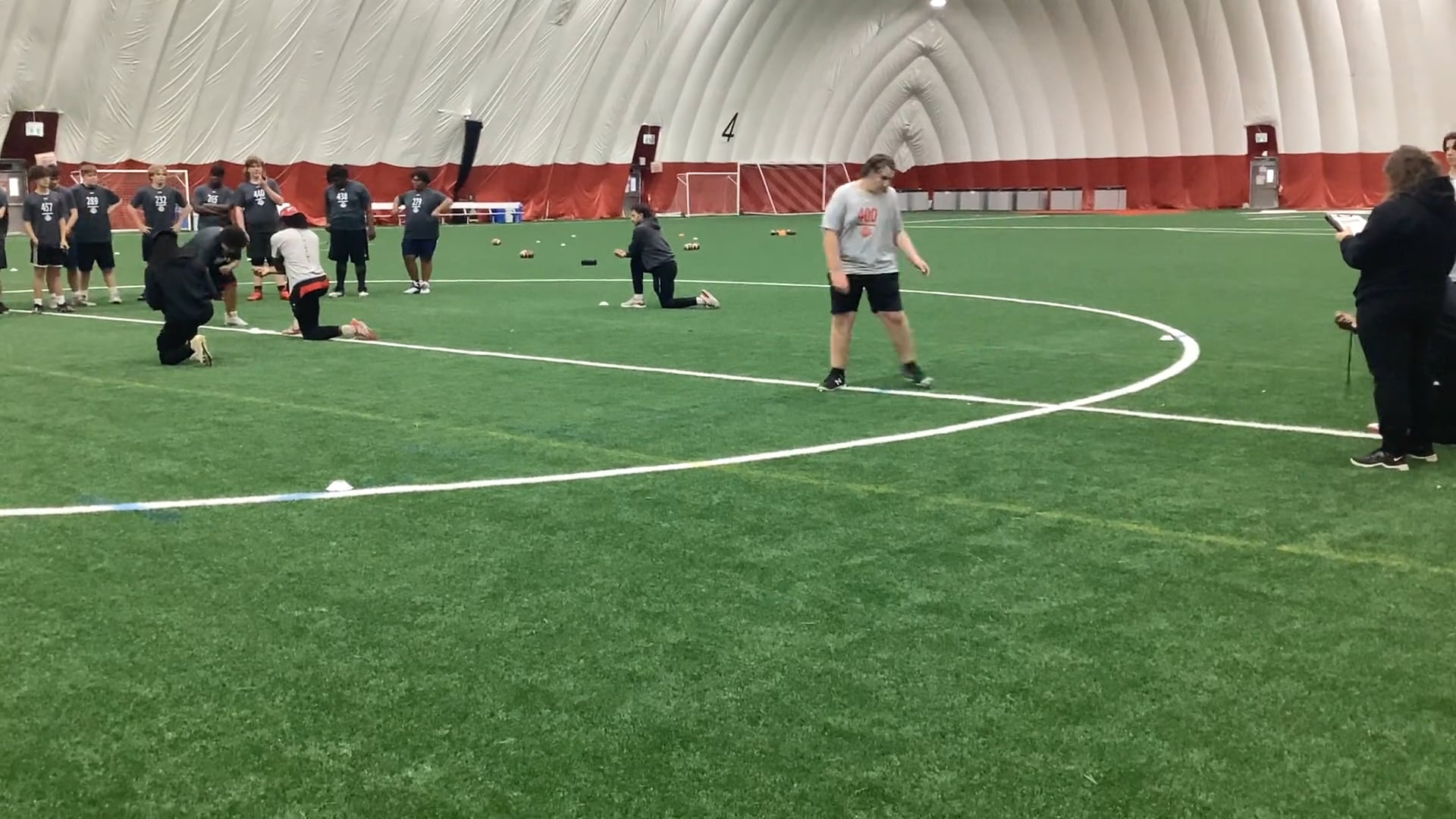 Watch greydon ward's 5-10-5 Agility: 7.34 seconds