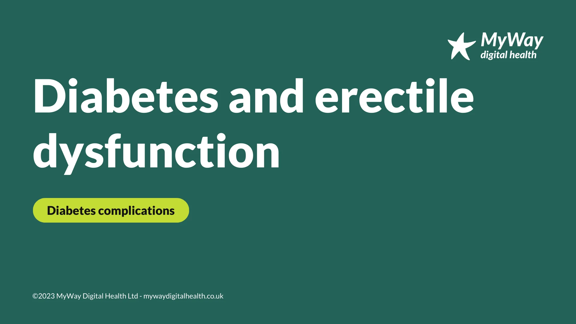 Diabetes and Erectile Dysfunction