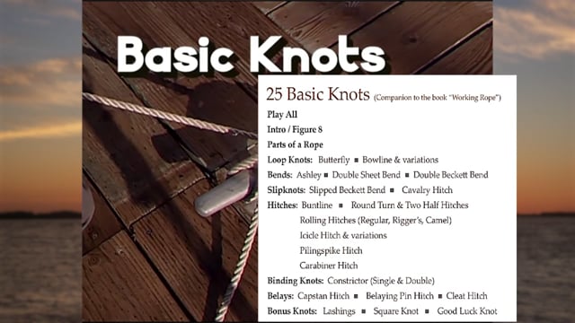 TRAILER: Brion Toss - 25 Basic Sailing Knots