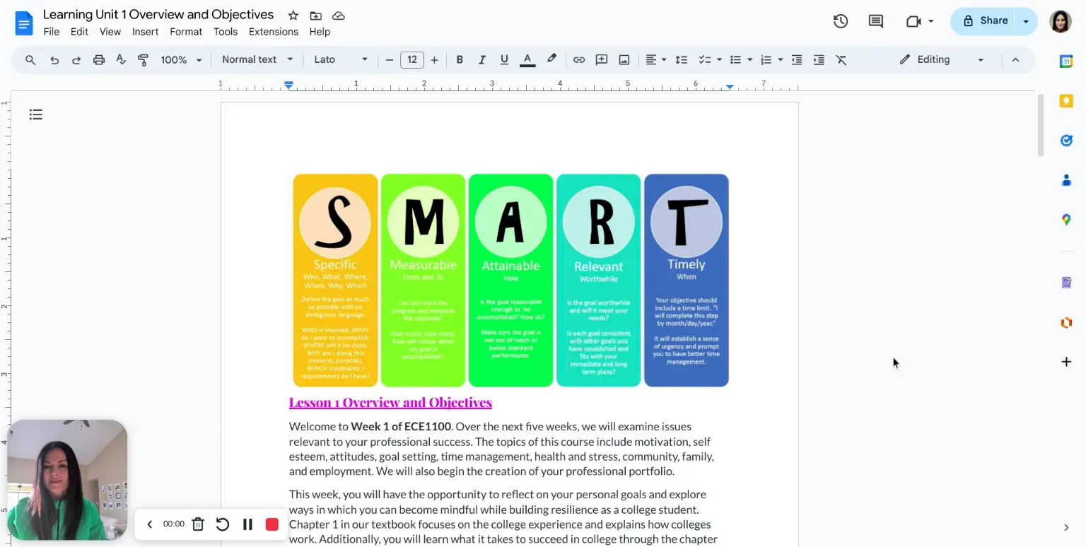 Learning Unit 1 on Vimeo