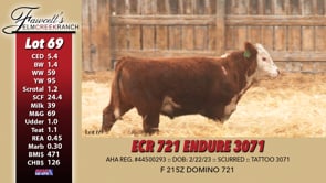 Lot #69 - ECR 721 ENDURE 3071