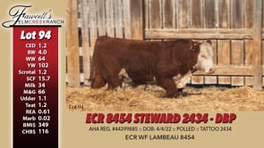 Lot #94 - ECR 8454 STEWARD 2434