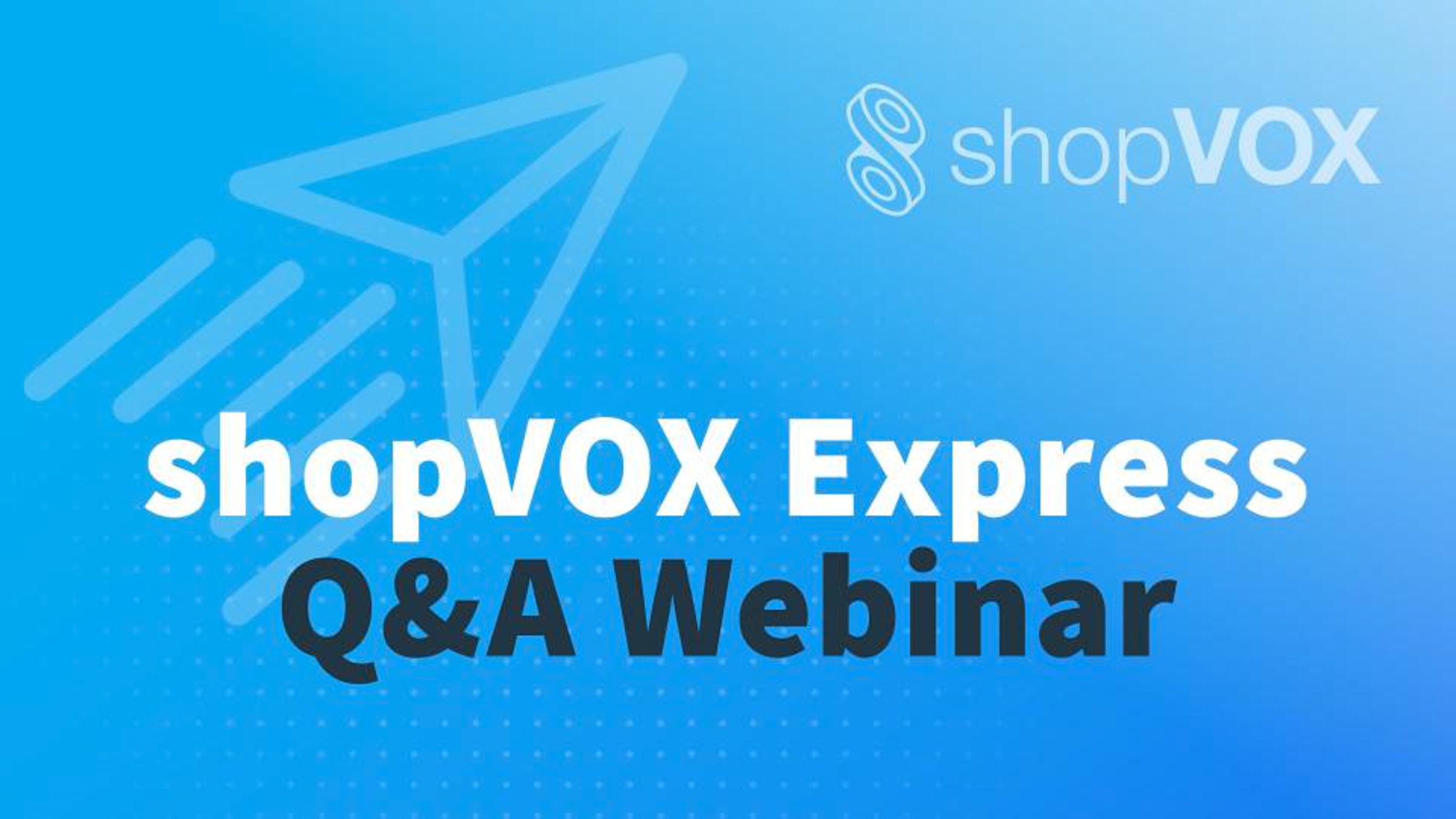 shopVOX Express Q&A Webinar with Crystal 2-26-24 | Videos & Movies on Vimeo