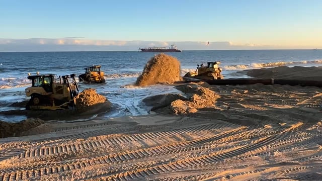 Beach Nourishment Underway in Montauk
