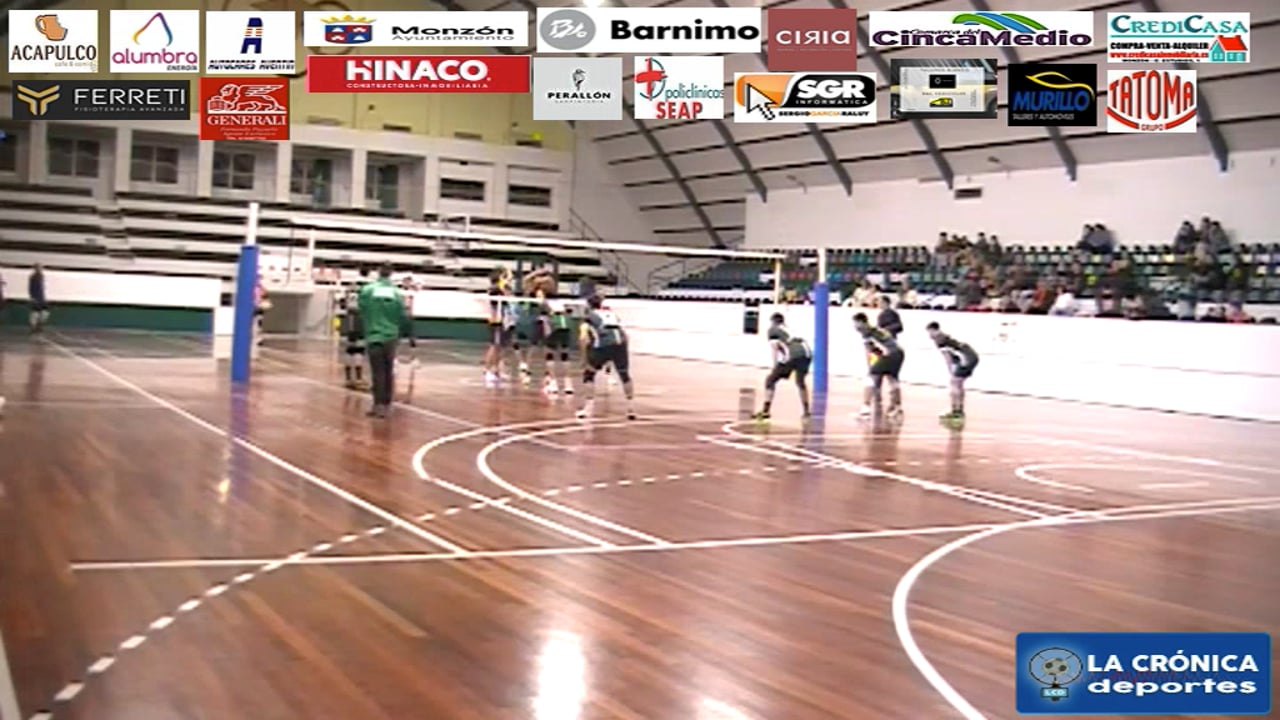 VOLEIBOL   2ª AUTONÓMICA  CV HUESCA-0-3-CV MONZÓN ( 23-25,23-25,19-25)