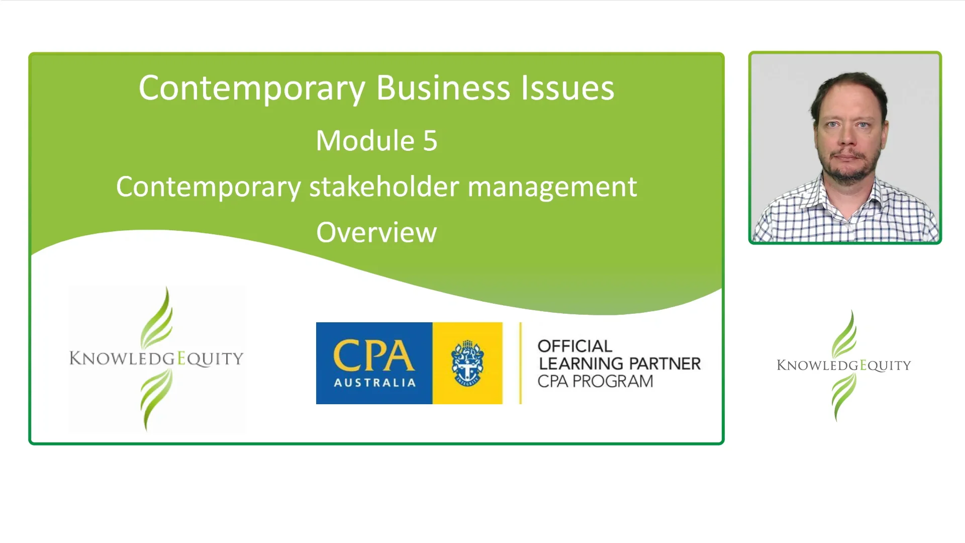 CBI Module 5 Overview on Vimeo