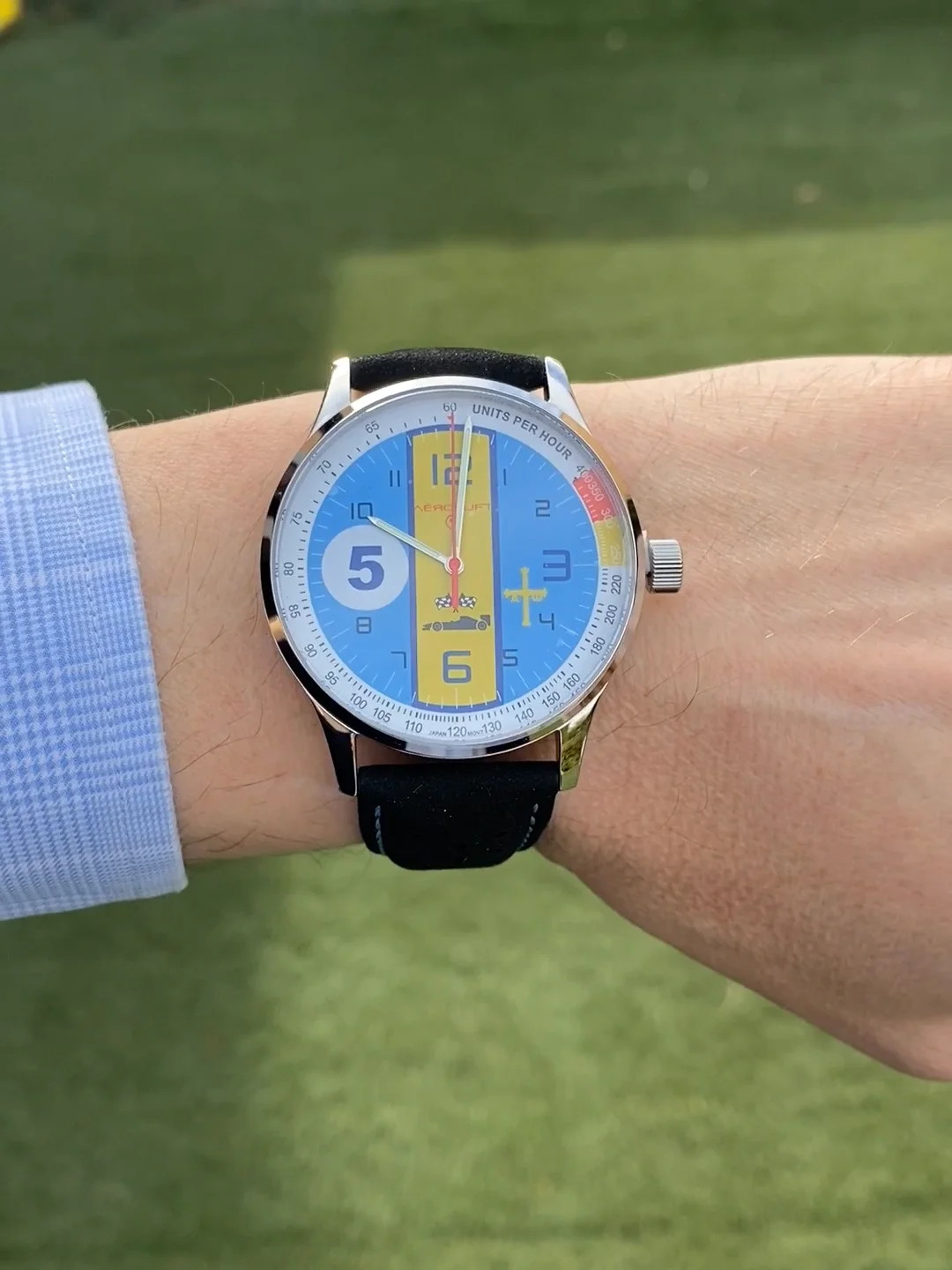 Montre Bracelet The Time Factory Renault F1 Team - Cadran Et Bracelet Bleus, Occasion Complète