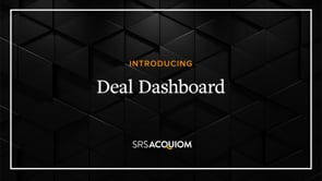 Poster for SRS Acquiom Deal Dashboard Introduction