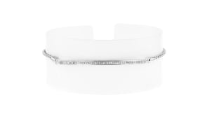 15 ct. t.w. Diamond Bar Bolo Bracelet in Sterling Silver