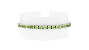 5.00 ct. t.w. Peridot Bolo Bracelet in Sterling Silver