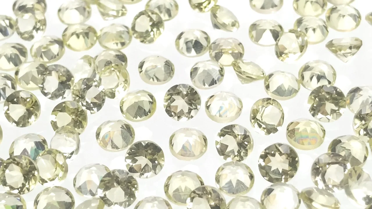レモンクォーツ ルース F 超大粒！レモンクォーツ ルース 54.369ct【日独宝石研究所ソーティング コレクション