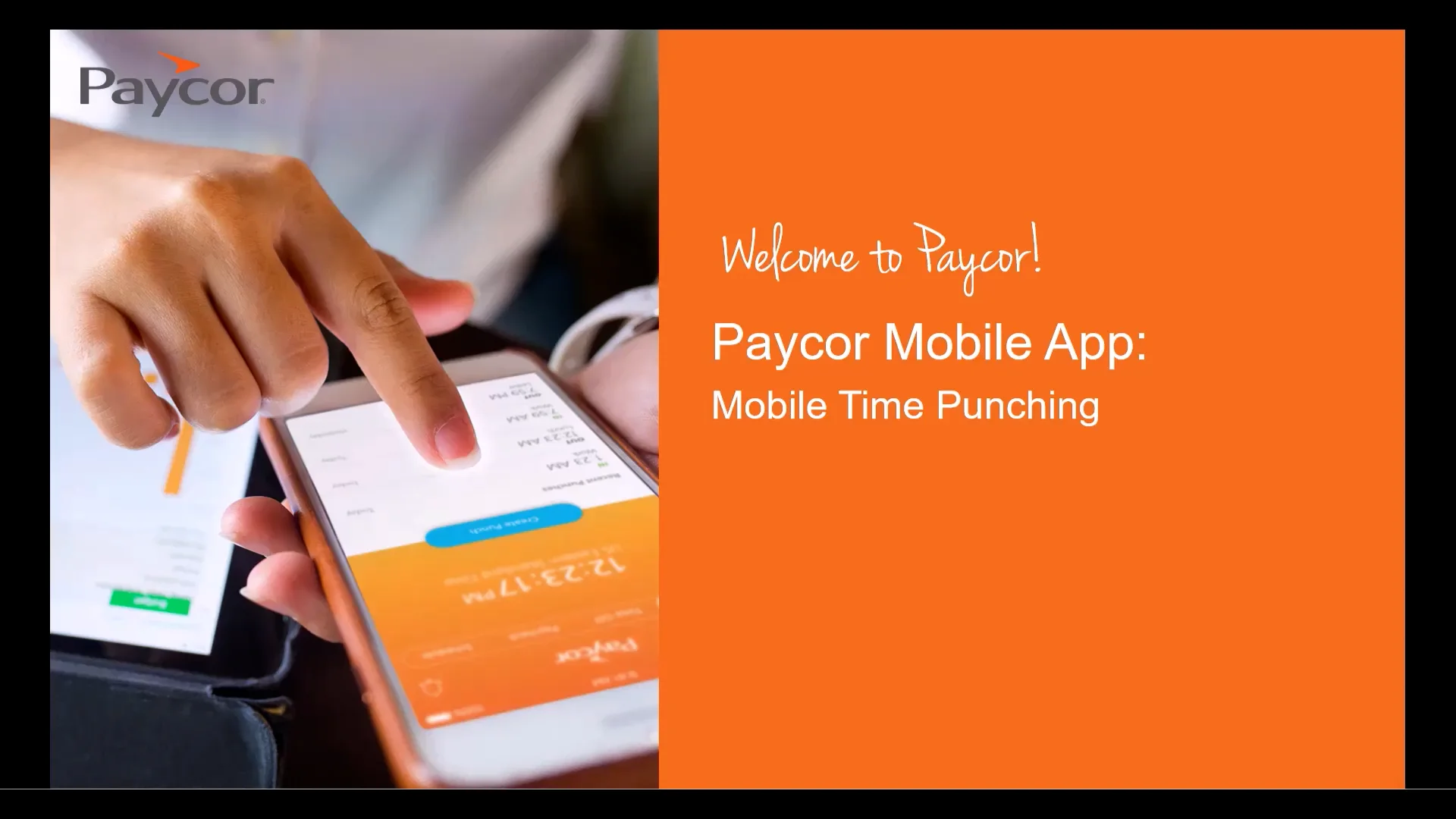 How to punch in the paycor mobile app