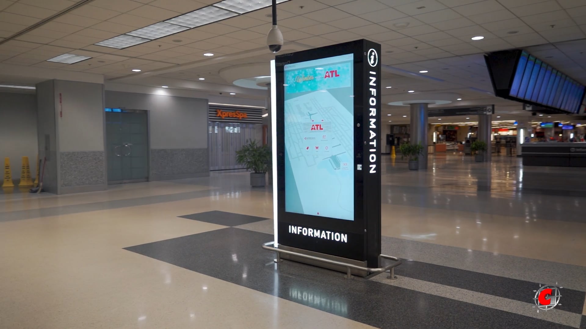 Hartsfield-Jackson Atlanta International Airport Information Kiosk by Capital Signs