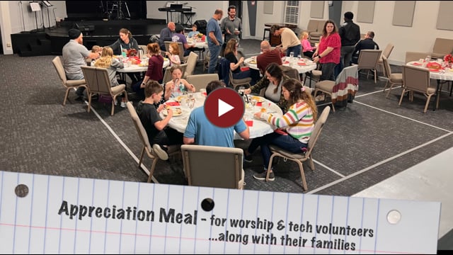 Worship Appreciation Meal