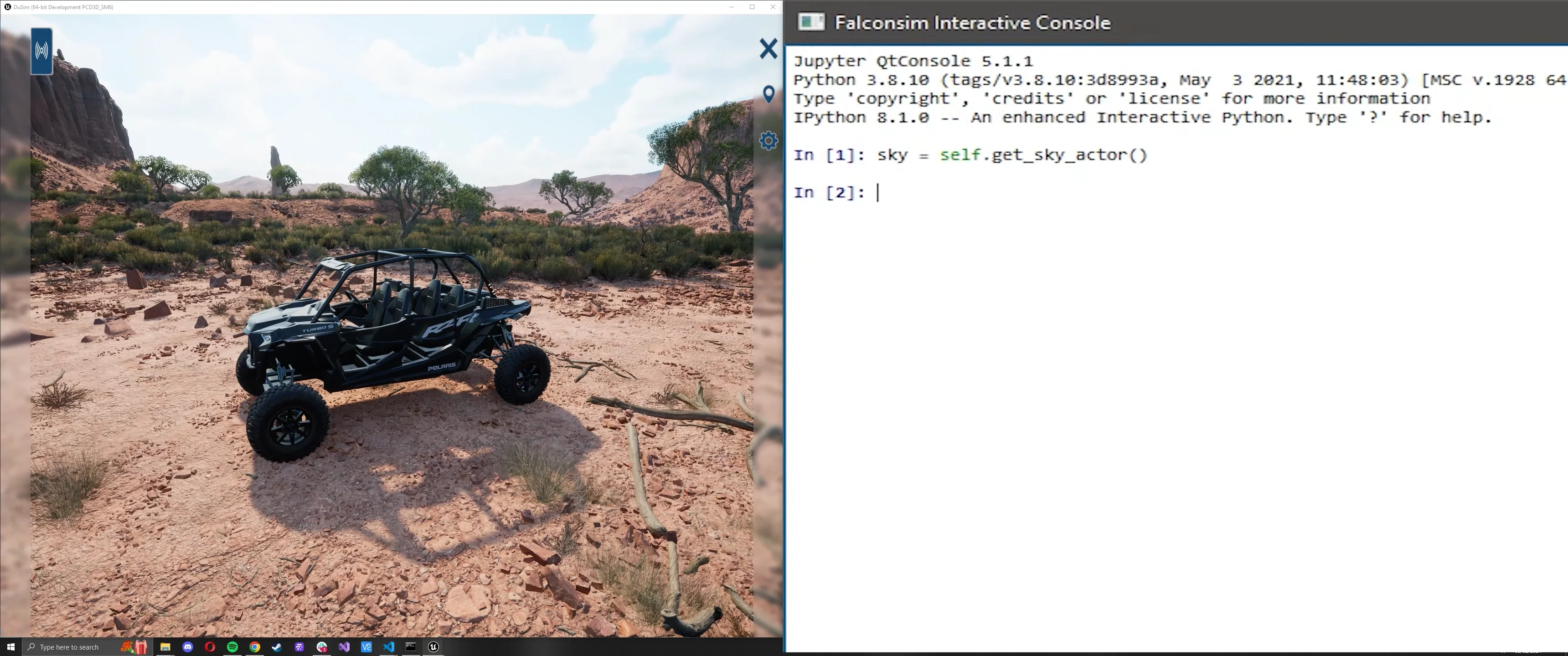 Falcon 4 1 interactive python console on vimeo