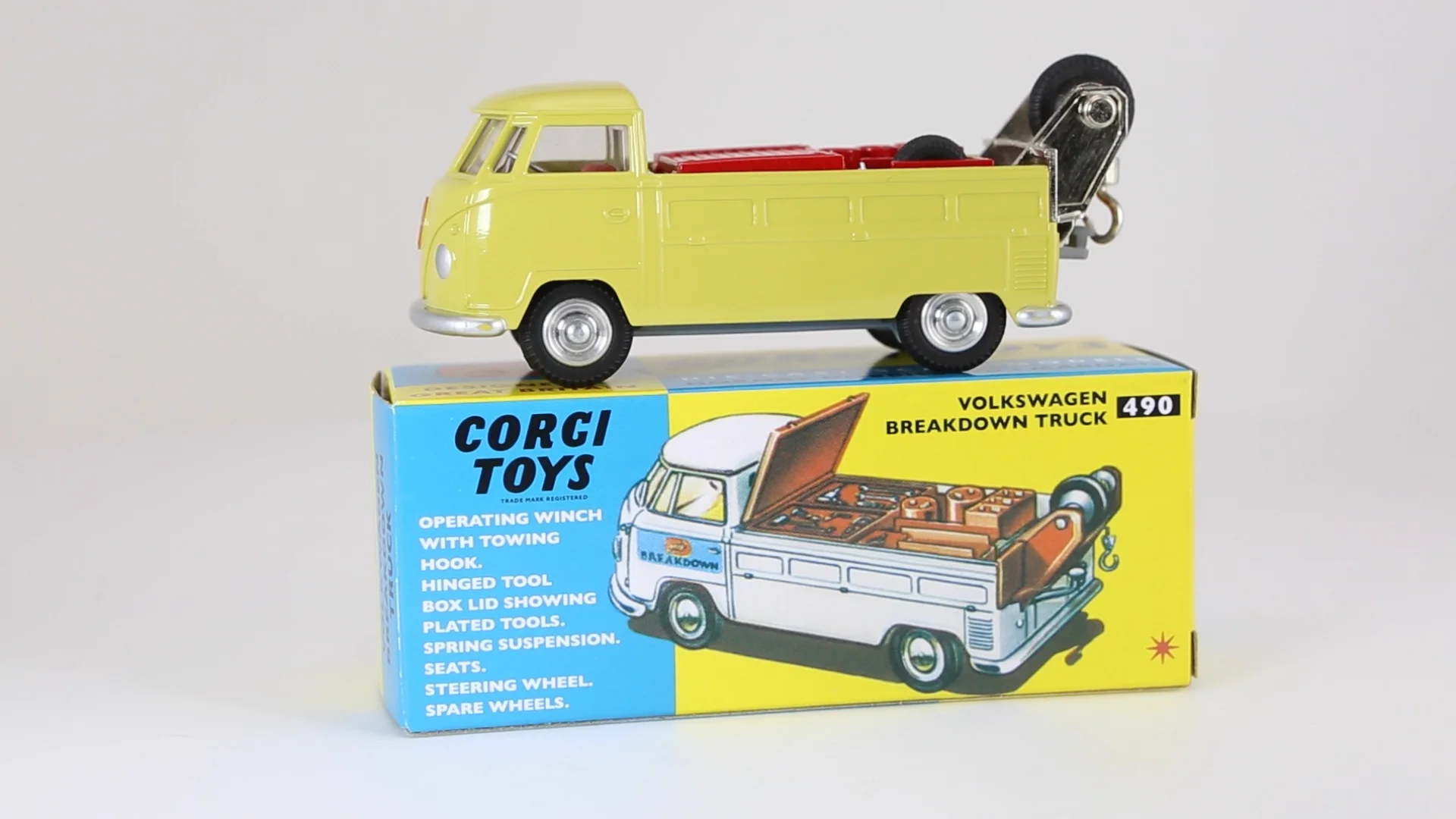 コーギー No.490 フォルクスワーゲン VW BREAKDOWN TRUCK Volkswagen Breakdown Truck (490) – Corgi Model Club USA