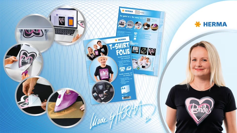 T-Shirt Transferfolie Für Dunkle & Farbige Textilien – A4, 10 Blatt, 175 G/m², Für Inkjet-Drucker