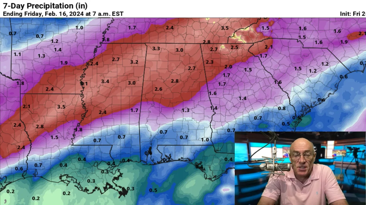 James Spann forecasts a wet weekend for Alabama