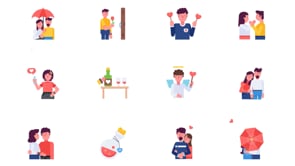Animated Valentine Day Designs, a Duotone Icon by Prosymbols (Thumbnail 17 of 17)