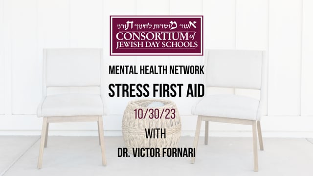 Stress First Aid with Dr. Victor Fornari