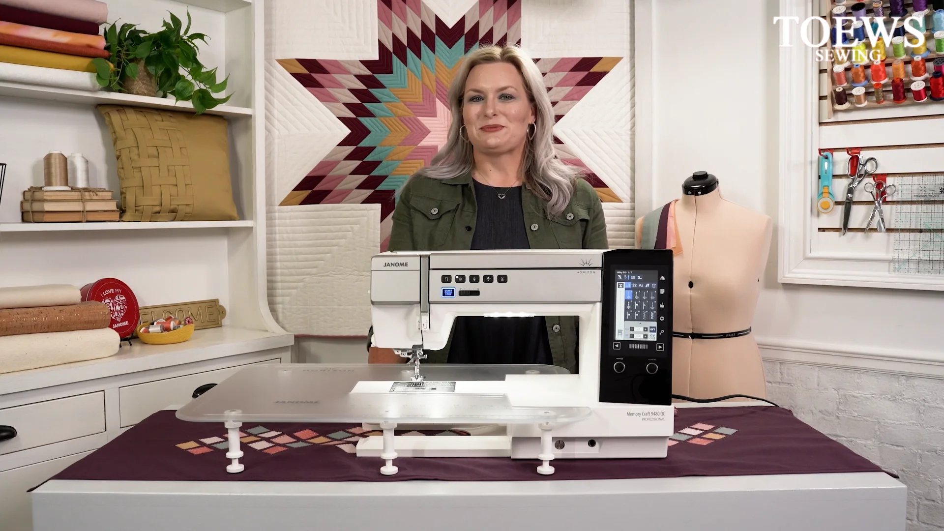 The Janome Continental M6 Long Arm Quilting Sewing Machine