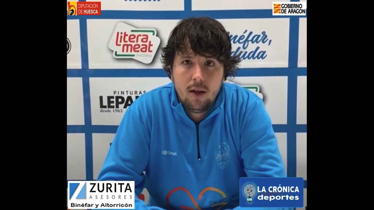 LA PREVIA / CD Binéfar - CD Ebro / LUIS ARCAS (Entrenador Binéfar) Jor. 20 / Tercera Rfef / Fuente: Facebook CD Binéfar