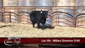 Lot #104 - MILLARS GOVERNOR 3149