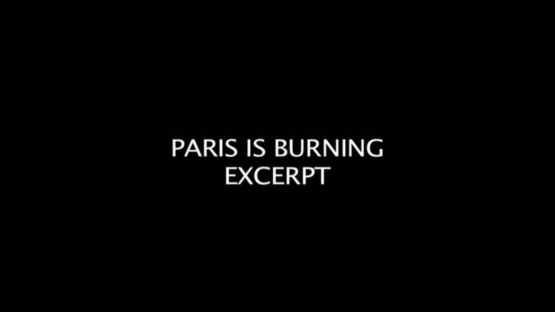 Paris is Burning work sample