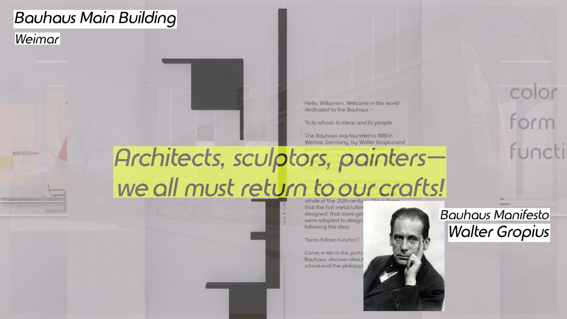 Bauhaus, spatial portrait