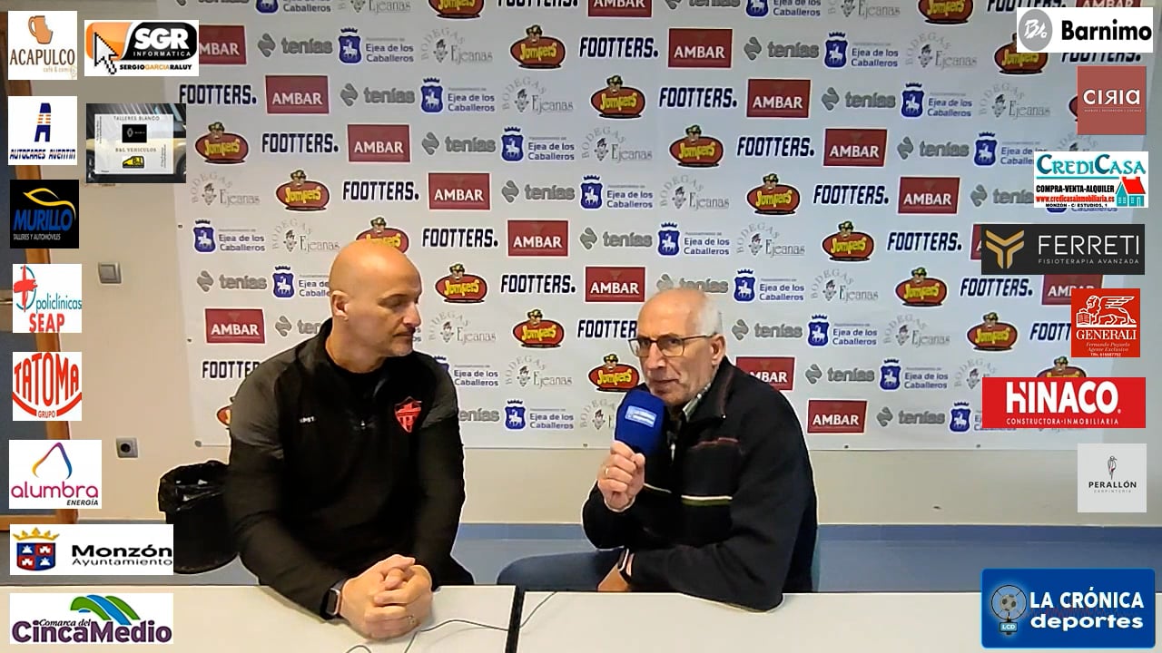 ISMAEL  MARIANI (Entrenador Monzón) SD Ejea 0-1 At.Monzón Alumbra / J 20 / 3ª División