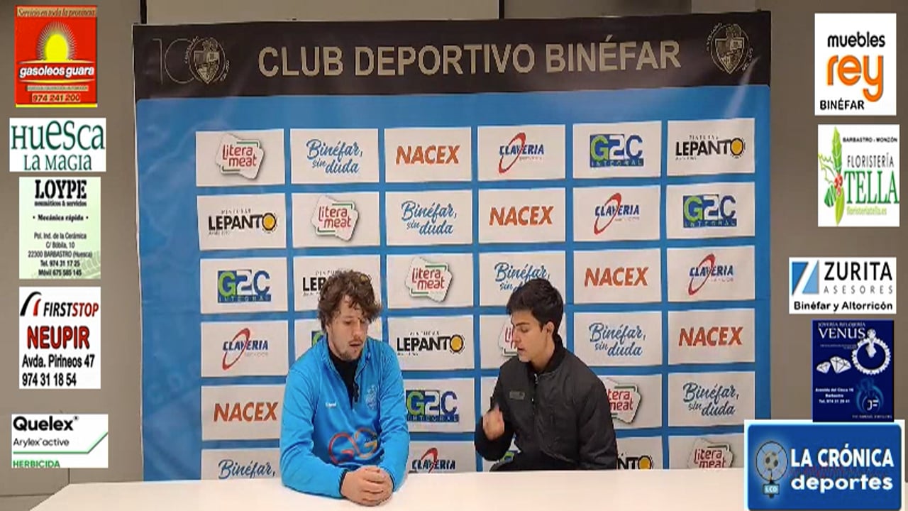 LUIS  ARCAS (Entrenador Binefar) Binefar 1-6 Ebro / J 20 / 3ª División