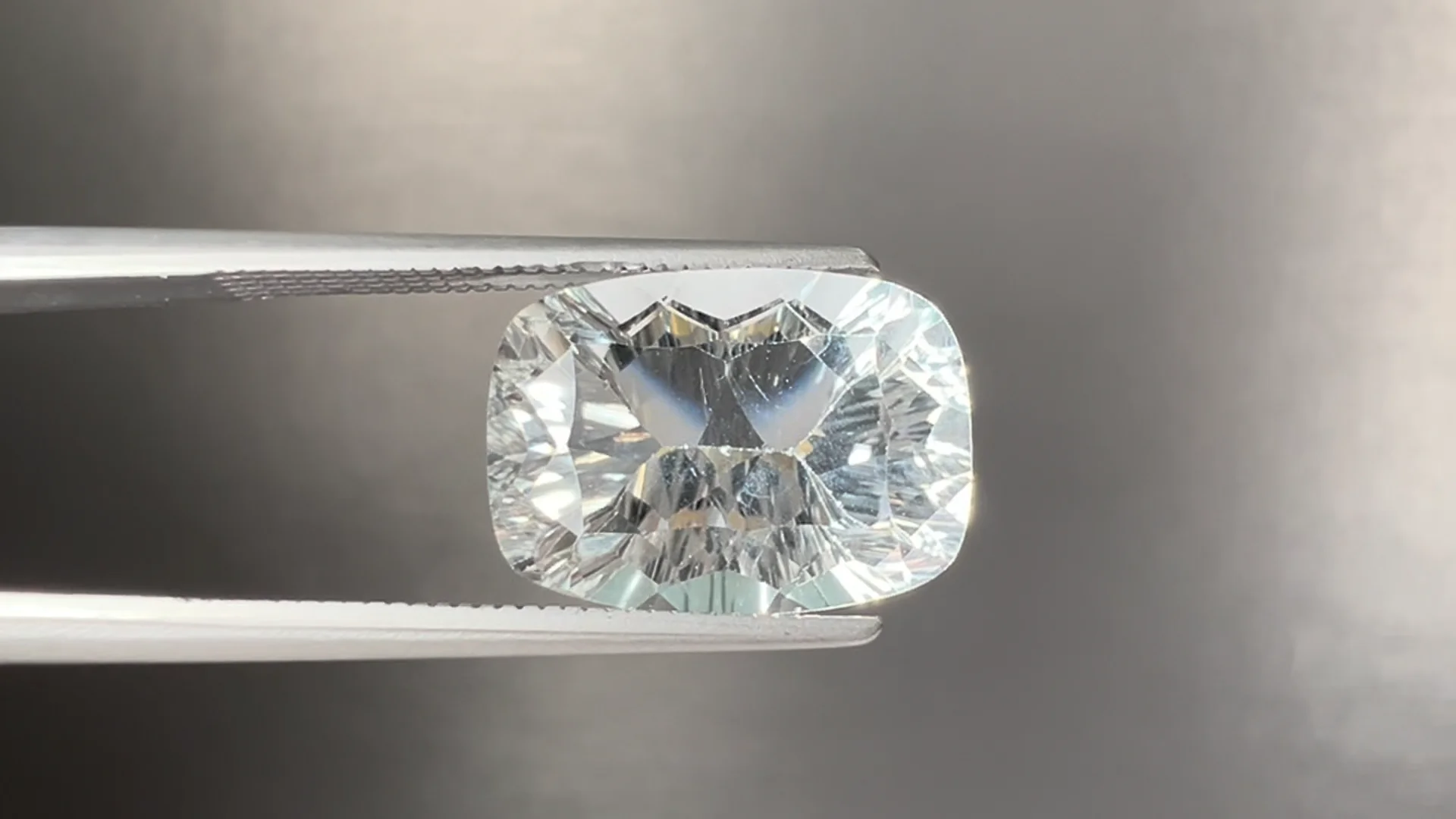 8.79ct White Topaz, Modified Laser Cushion Cut | Burton