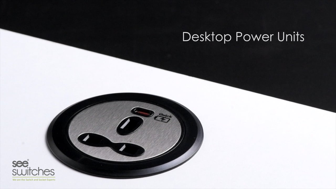 Desktop power units -1 gang