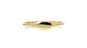 Italian 14kt Yellow Gold Personalized Oval Signet Ring