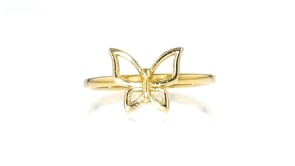 14kt Yellow Gold Butterfly Ring