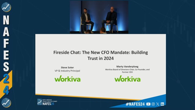 Fireside Chat: The New CFO Mandate: Building Trust in 2024