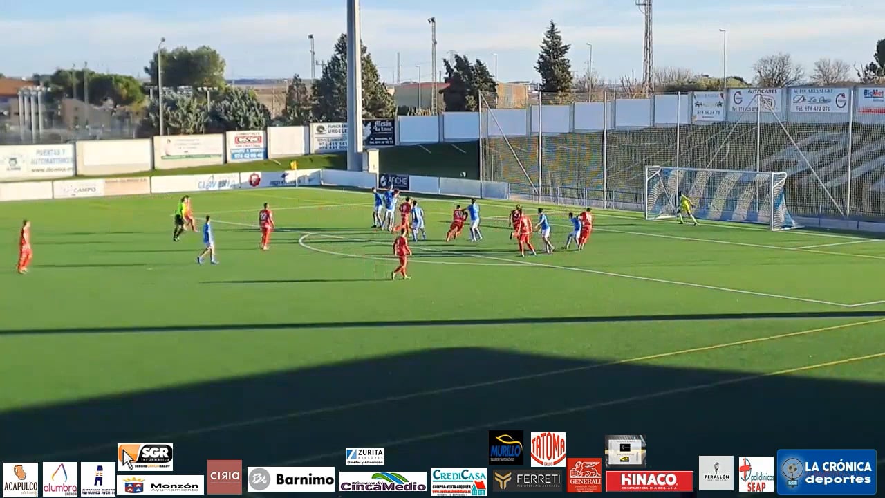 RESUMEN y GOLES) CD Binefar 1-6 CD Ebro / J 20 / 3ª División