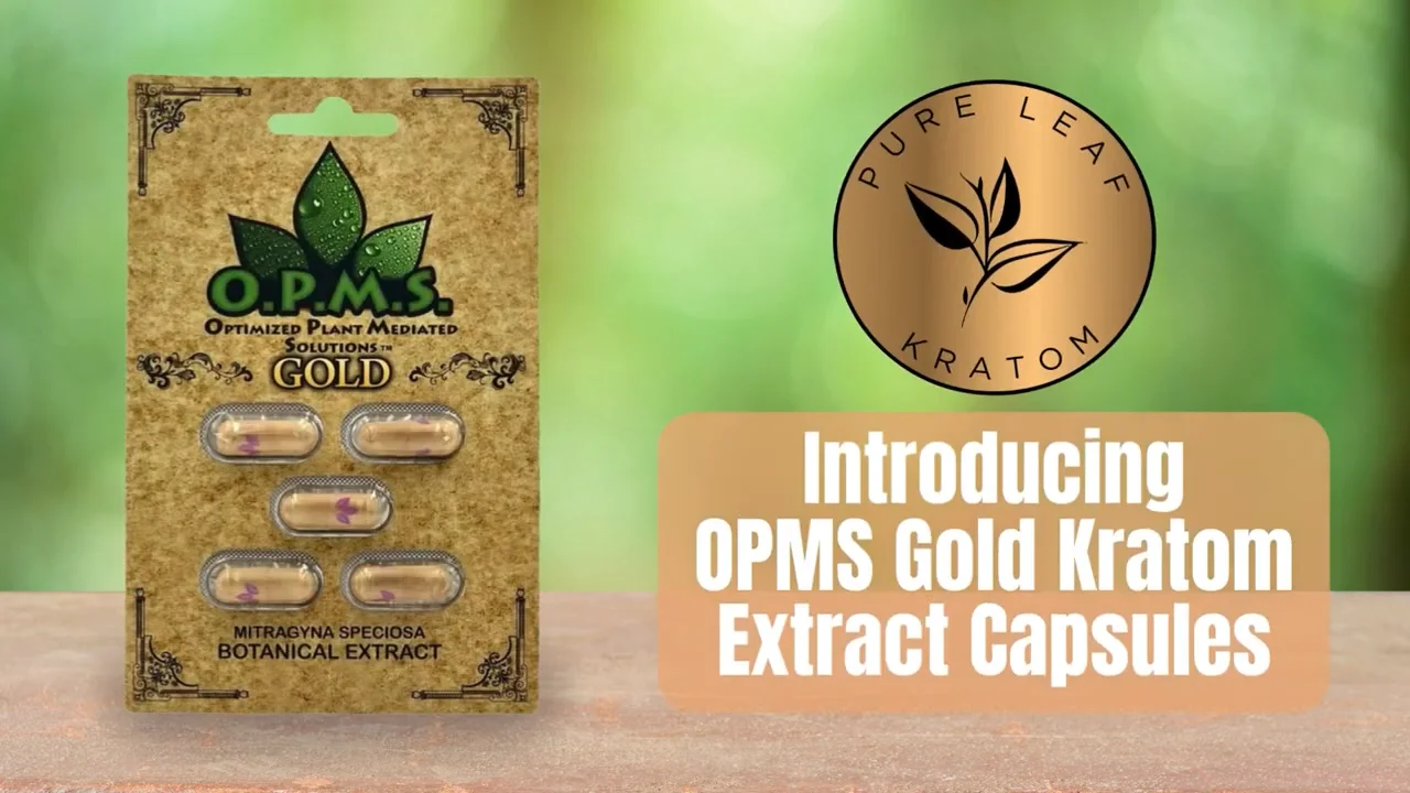 OPMS Gold Kratom Extract Capsules on Vimeo