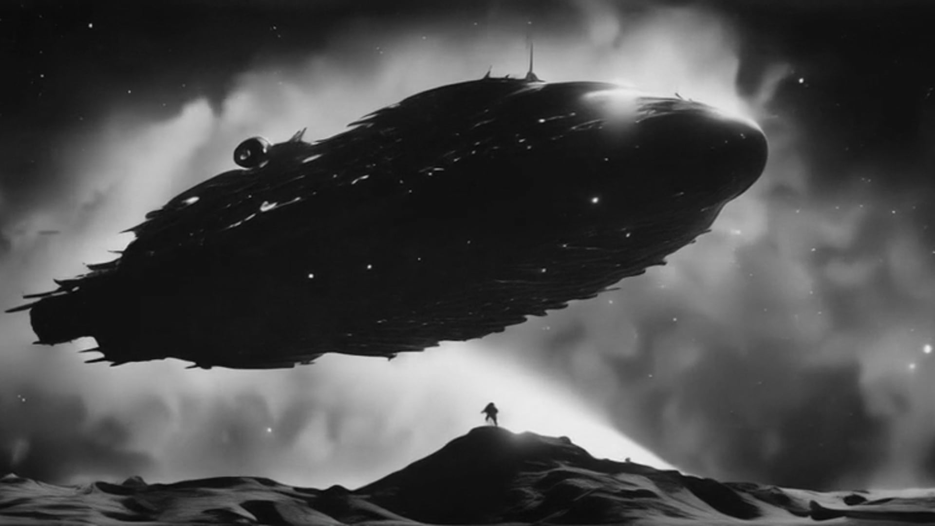 "Beyond the Cosmos", lost sci-fi film from 1921 directed by Carl Theodor Dreyer, unedited footage (AI-generated)