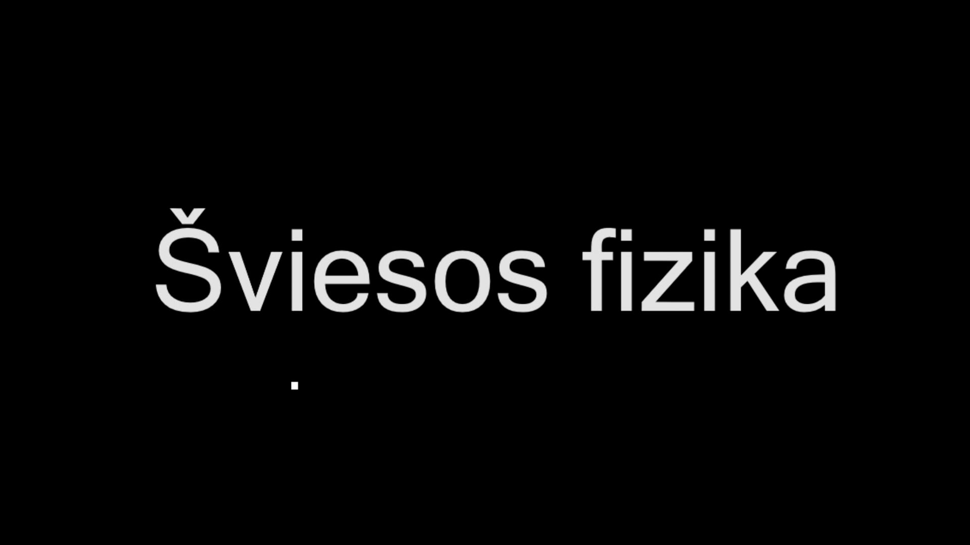 Šviesos fizika