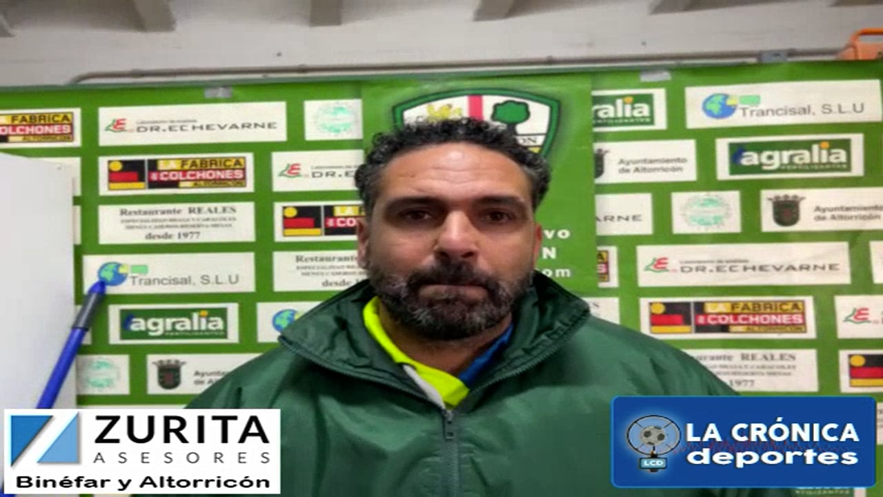 ROMARIO (Entrenador Altorricón) CD Altorricón 1-2 CD Sariñena / Jor. 20 - Preferente Gr 1 / Fuente: Facebook CD Altorricón