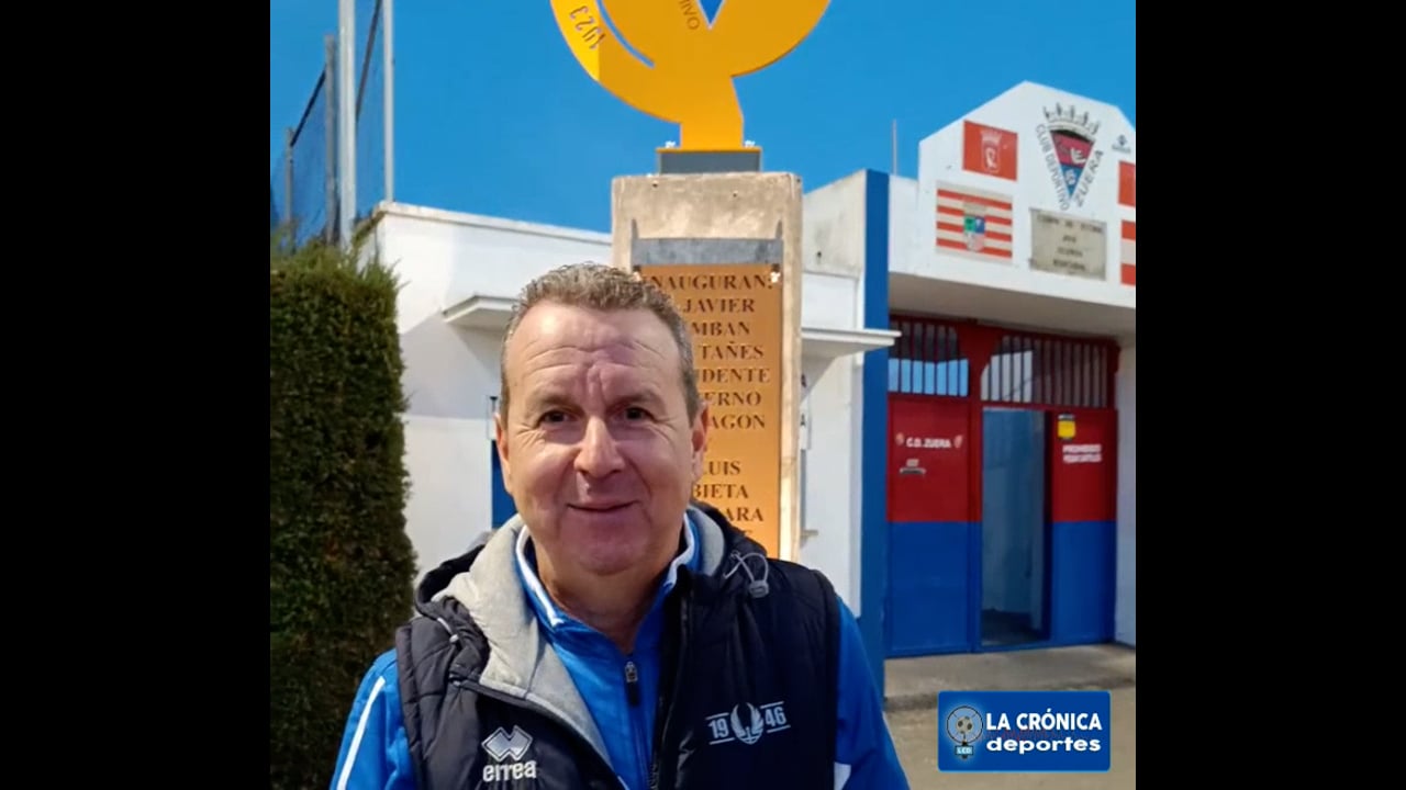 NICO PEDRAZA (Entrenador Zuera) CD Zuera 2-2 CF Ontiñena / Jor. 20 - Preferente Gr 1 / Fuente: Facebook CD Zuera