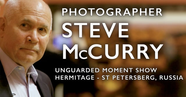 Iconic Photographer Steve McCurry in St. Petersburg Russia