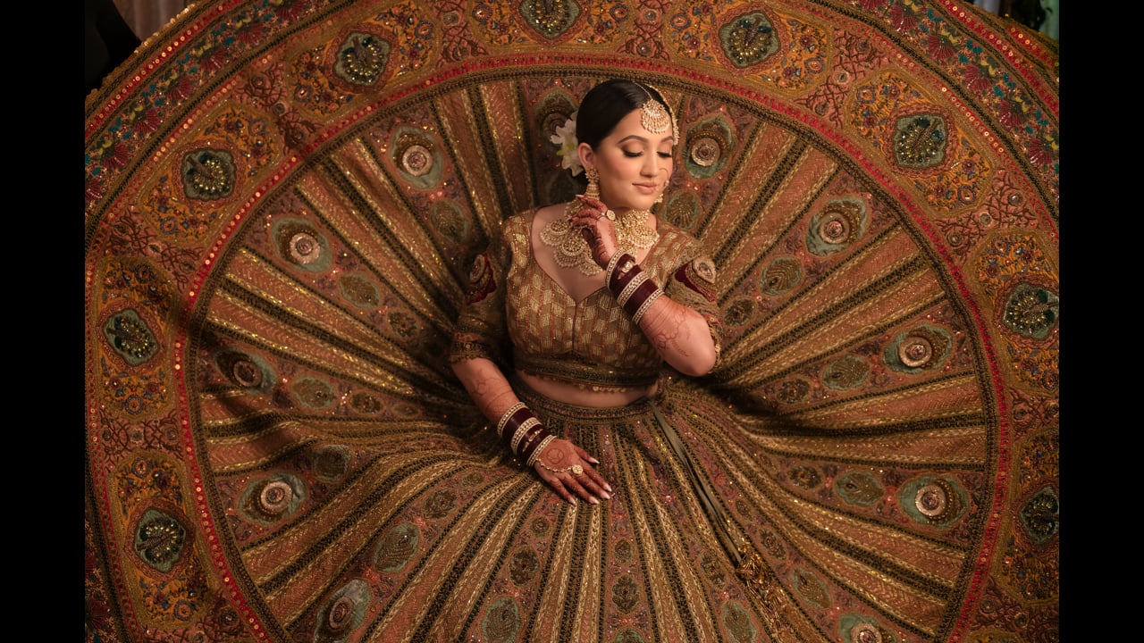 How big should be ghera of my lengha