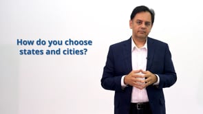 How do you choose states and cities?