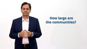 How large are the communities?