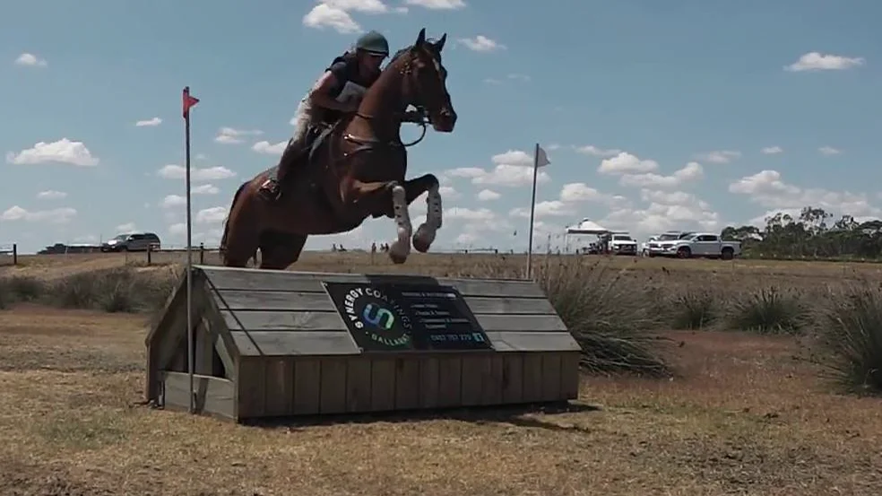 Louise Abey riding Mr Crackerjack 139 EvA95 Geelong Horse Trials 2024