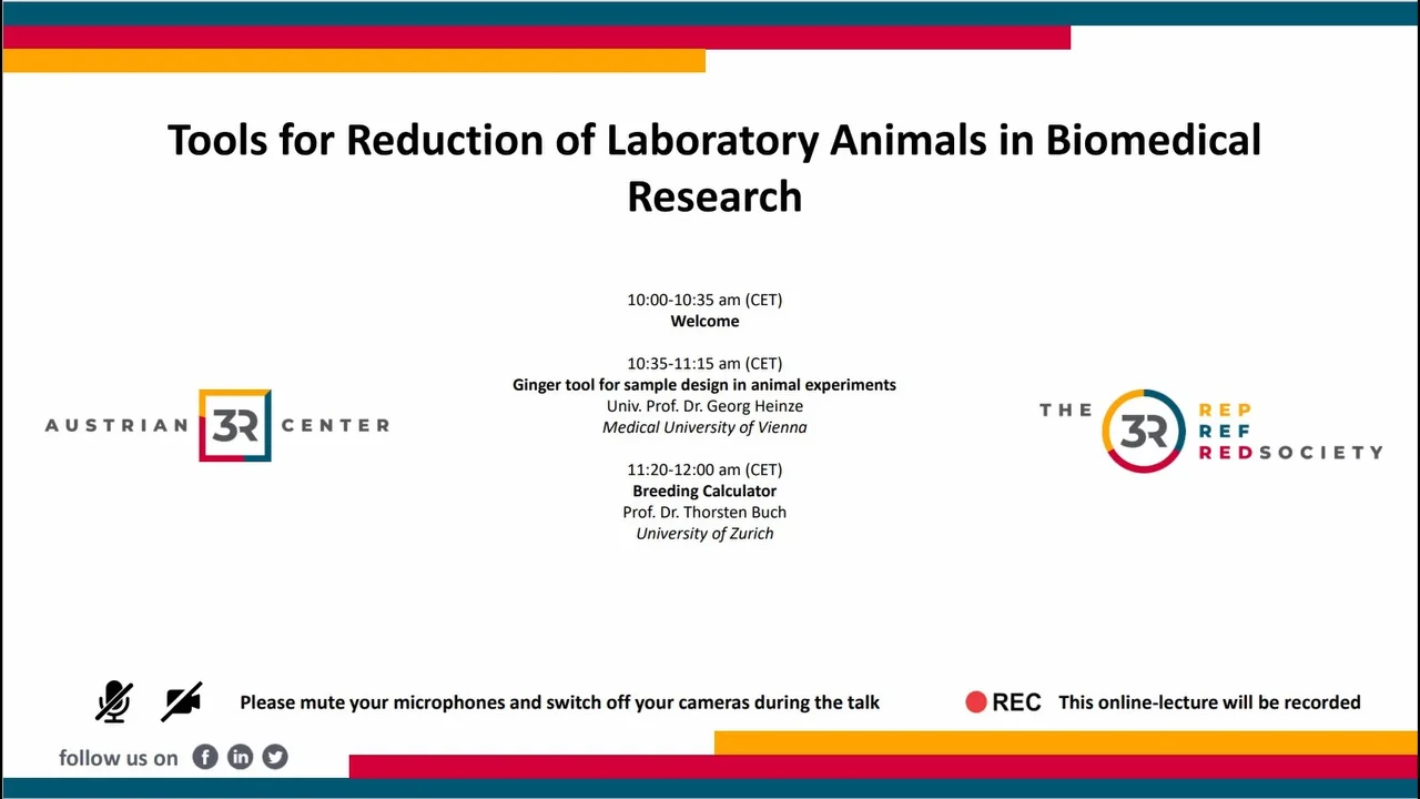 Tools for Reduction of Laboratory Animals in Biomedical Research ...
